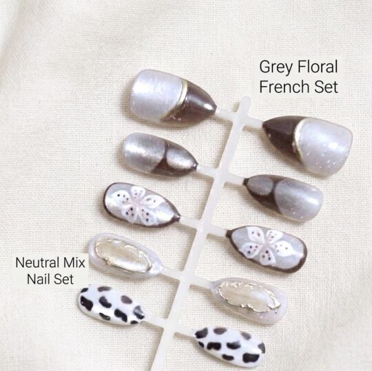 Monochrome Velvet & Animal Print Gel Nails